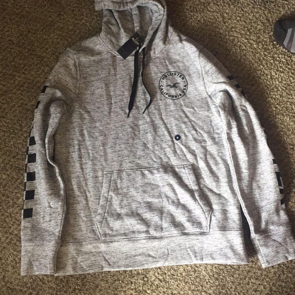 Brand new Hollister grey hoodie